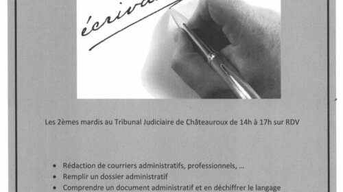 Vous avez besoin d'aide pour vos courriers ou pour comprendre un document administratif 